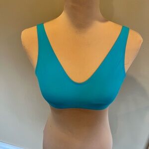 Vilebrequin Women’s Bikini Swim Top Size 6 Bright Blue Adjustable Straps Beach